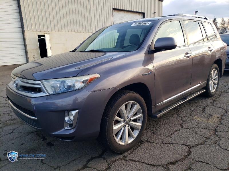 2013 TOYOTA HIGHLANDER HYBRID LIMITED – Lot 74892965 auction photo