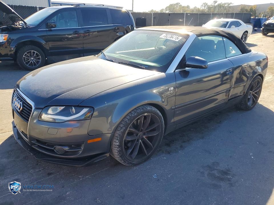 2008 AUDI A4 2.0T CABRIOLET QUATTRO – Lot 75278415 auction photo