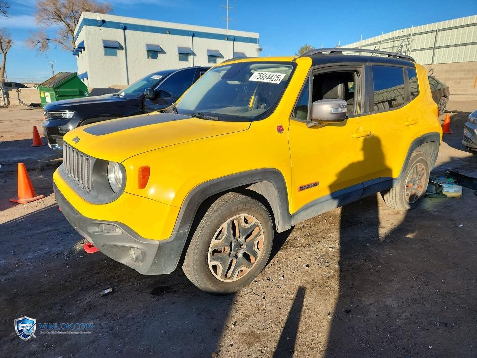 2015 JEEP RENEGADE TRAILHAWK – Lot 75864425 auction photo
