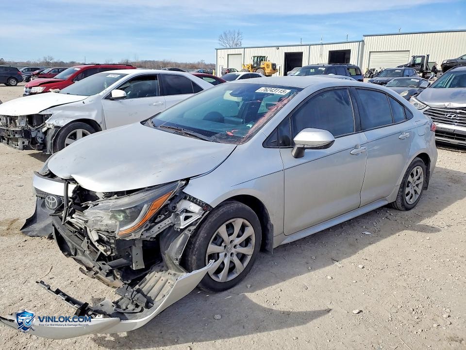 2020 TOYOTA COROLLA LE – Lot 76243115 auction photo