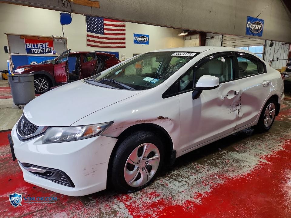 2013 HONDA CIVIC LX – Lot 76324115 auction photo