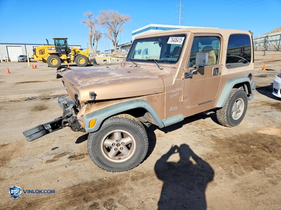 1999 JEEP WRANGLER / TJ SPORT – Lot 76406415 auction photo
