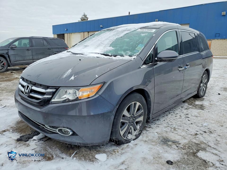 2017 HONDA ODYSSEY TOURING – Lot 76622595 auction photo