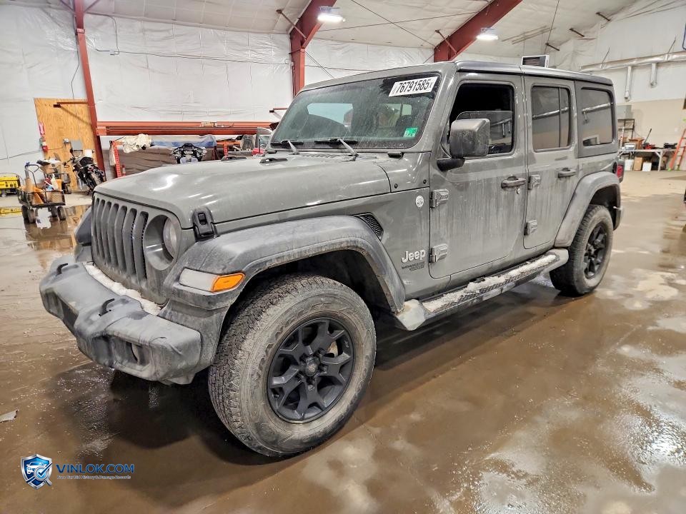 2018 JEEP WRANGLER UNLIMITED SPORT – Lot 76791585 auction photo