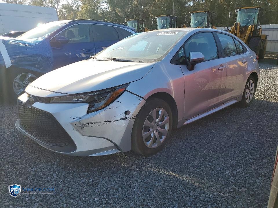 2020 TOYOTA COROLLA LE – Lot 77076595 auction photo
