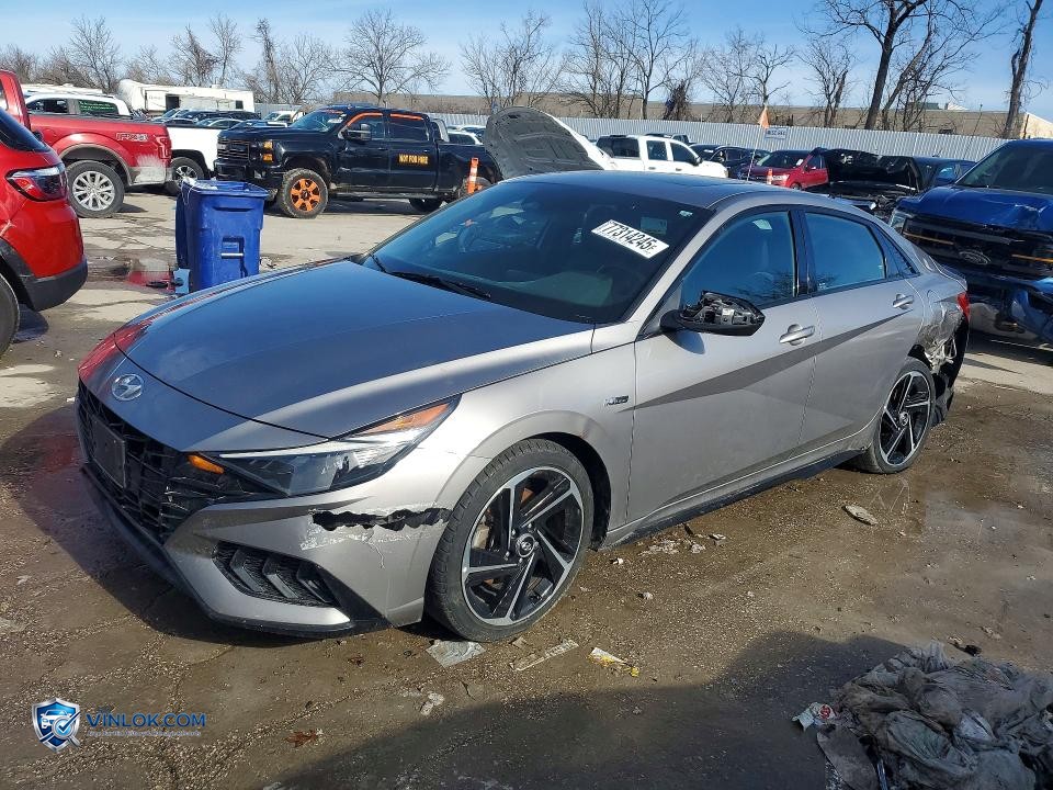 2023 HYUNDAI ELANTRA N LINE – Lot 77314245 auction photo