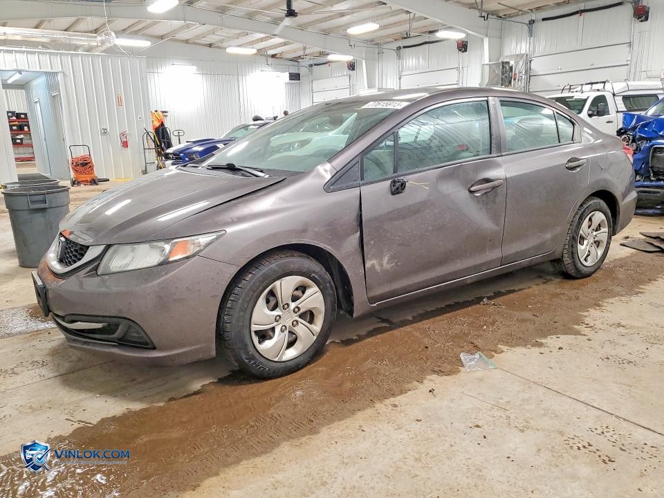 2013 HONDA CIVIC LX – Lot 77615915 auction photo