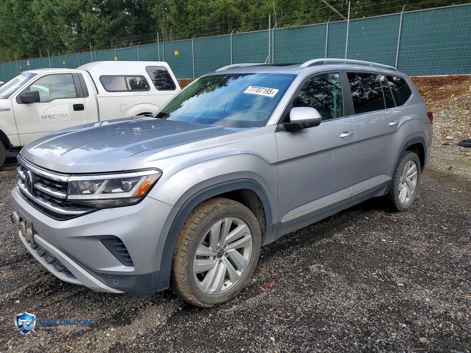 2021 VOLKSWAGEN ATLAS SEL – Lot 77707195 auction photo
