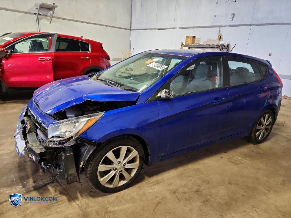 2013 HYUNDAI ACCENT GLS – Lot 77763085 auction photo