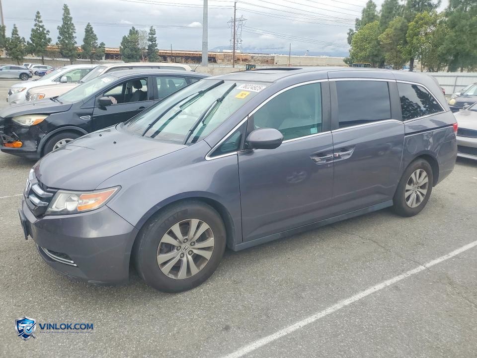 2015 HONDA ODYSSEY EXL – Lot 78224925 auction photo