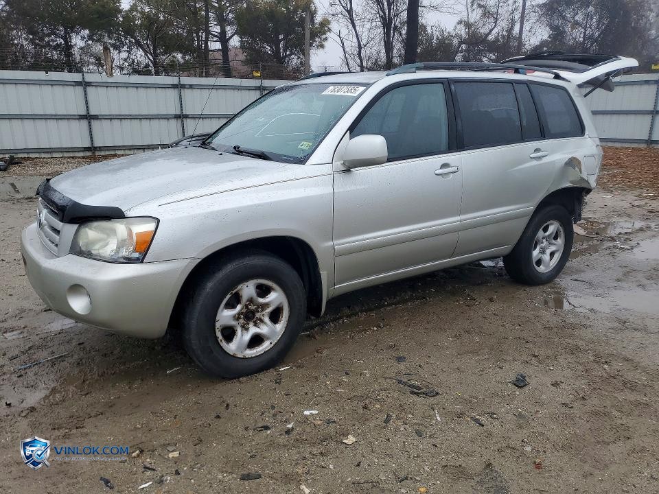 2006 TOYOTA HIGHLANDER – Lot 78307585 auction photo