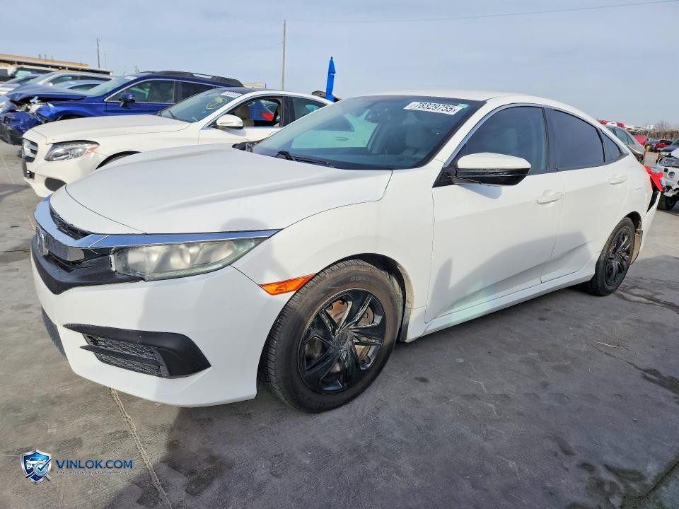 2016 HONDA CIVIC LX – Lot 78329755 auction photo