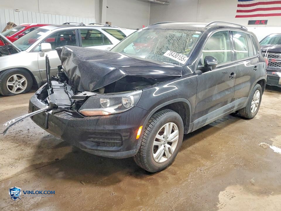 2017 VOLKSWAGEN TIGUAN S – Lot 78430155 auction photo