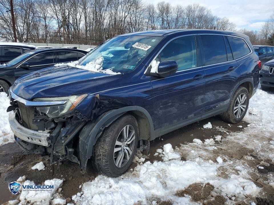 2017 HONDA PILOT EXL – Lot 78501315 auction photo