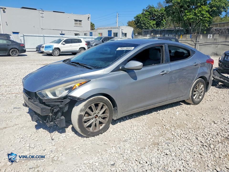 2016 HYUNDAI ELANTRA SE – Lot 78513685 auction photo