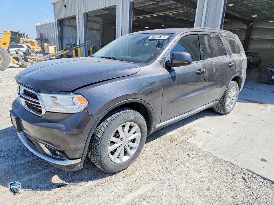 2015 DODGE DURANGO SXT – Lot 78543815 auction photo