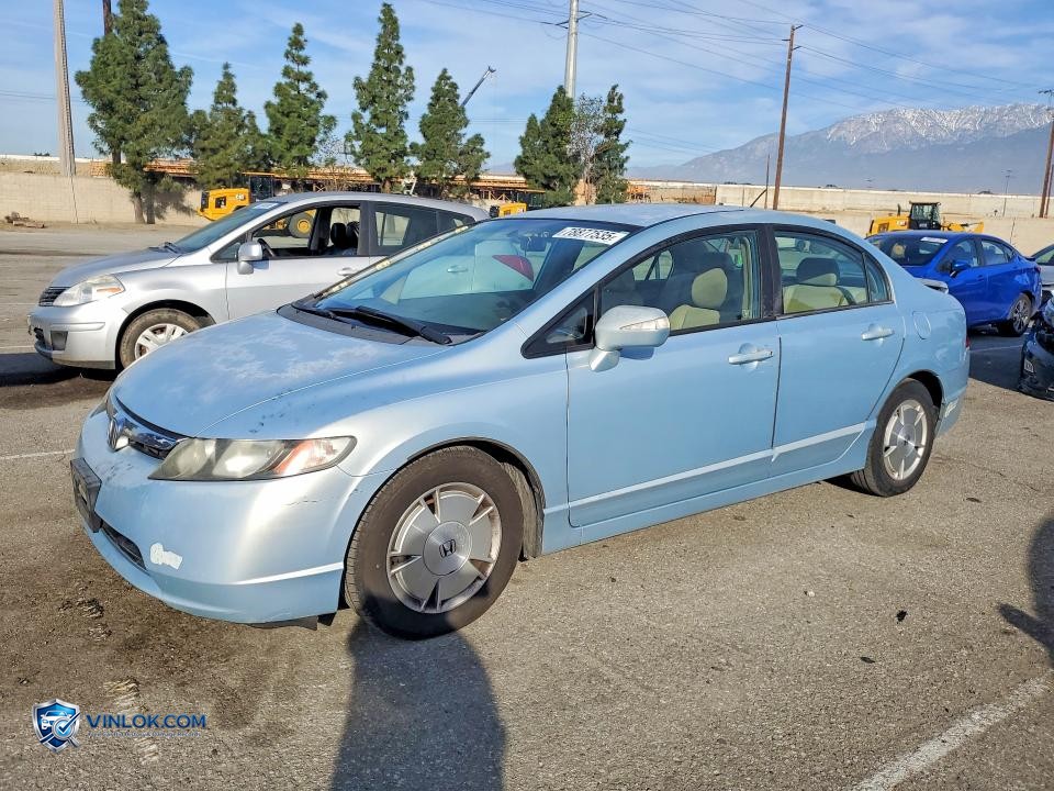2007 HONDA CIVIC HYBRID – Lot 78877535 auction photo