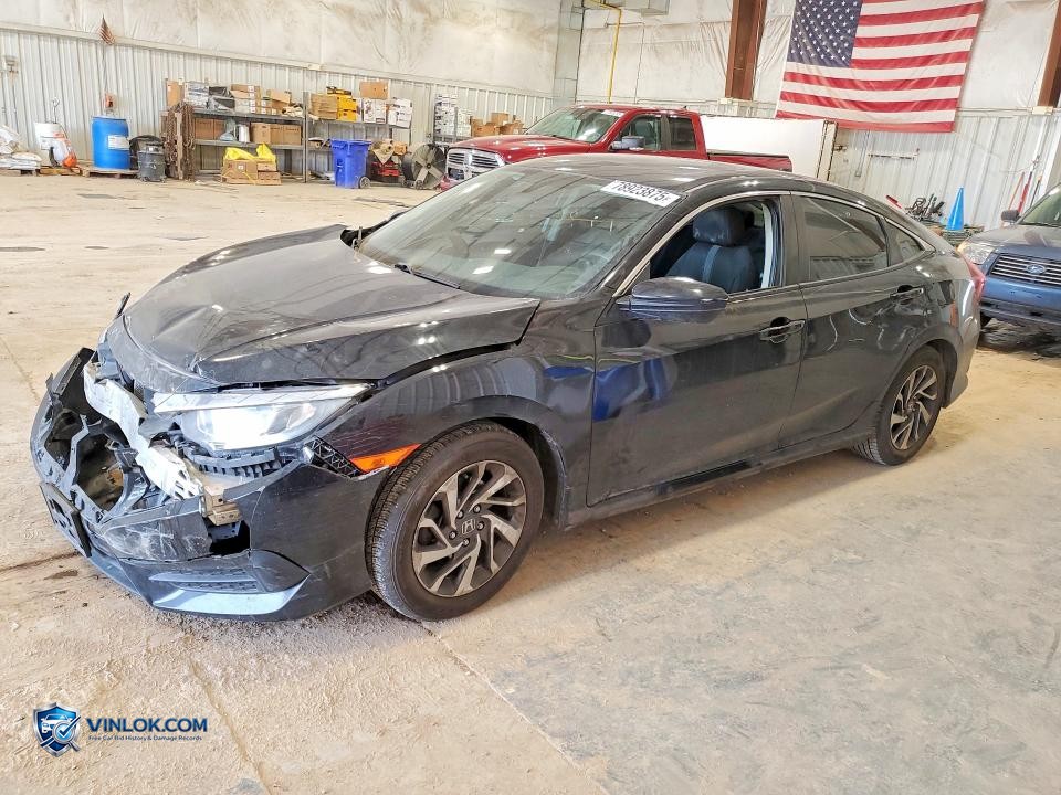 2017 HONDA CIVIC EX – Lot 78923875 auction photo