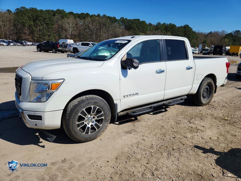 2021 NISSAN TITAN SV 4WD 5.6L V8 CREW CAB – Lot 79169325 auction photo