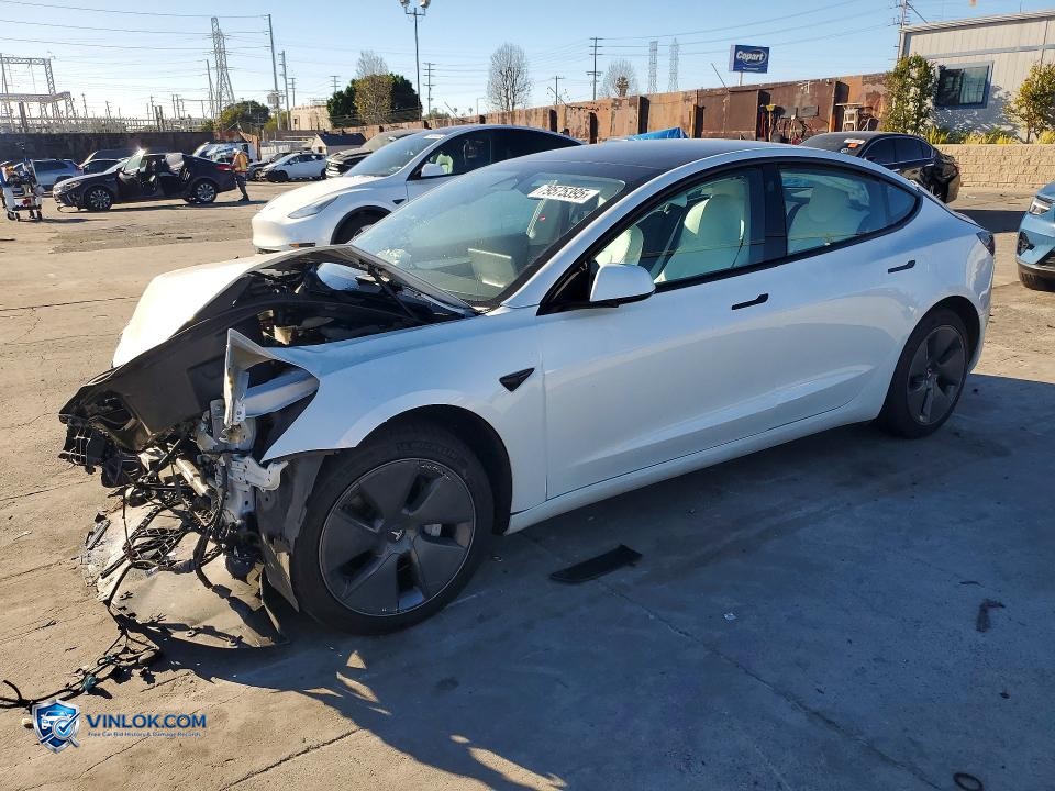2022 TESLA MODEL 3 – Lot 79575395 auction photo