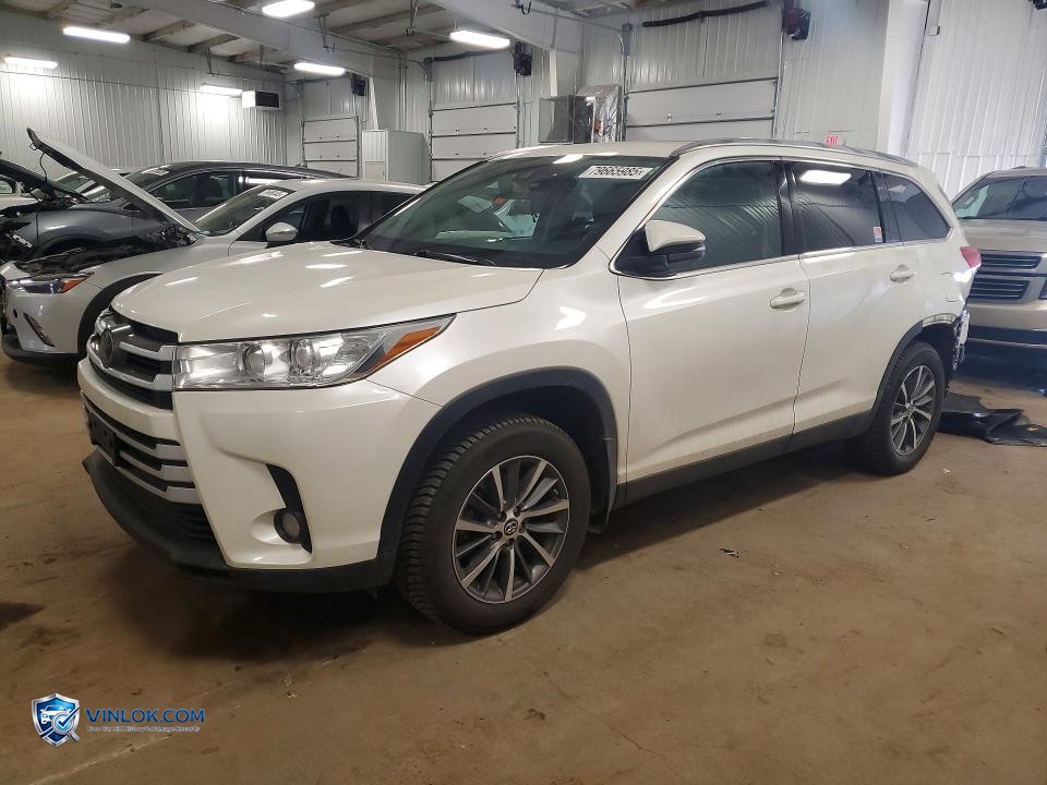 2019 TOYOTA HIGHLANDER XLE – Lot 79665985 auction photo