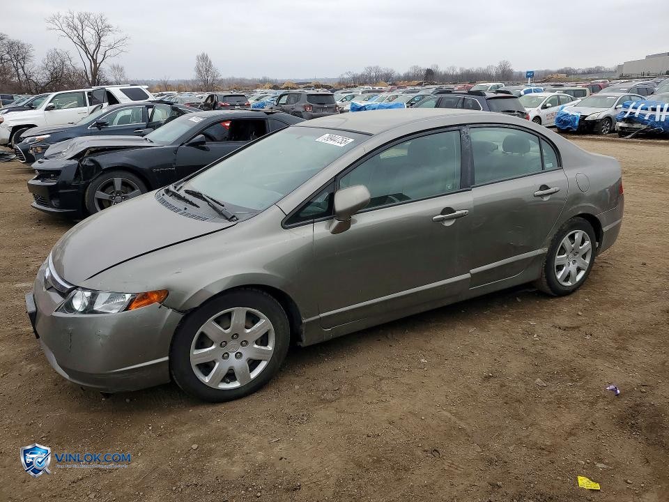 2008 HONDA CIVIC LX – Lot 79944755 auction photo