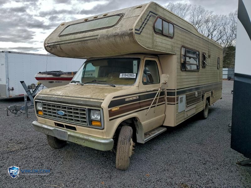 1985 FORD ECONOLINE E350 CUTAWAY VAN – Lot 91842865 auction photo