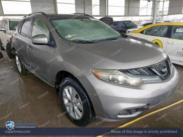 2012 NISSAN MURANO – Lot 42024366 auction photo