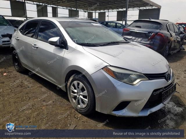 2015 TOYOTA COROLLA – Lot 50010136 auction photo