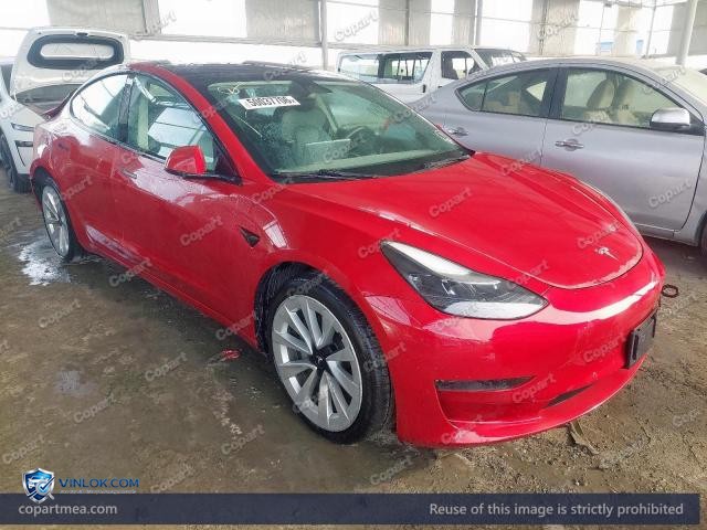 2022 TESLA MODEL 3 – Lot 50037706 auction photo