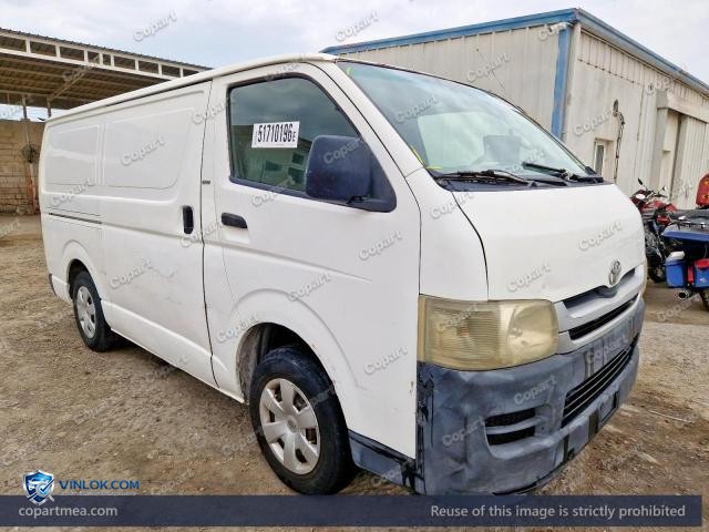 2008 TOYOTA HI-ACE – Lot 51710196 auction photo