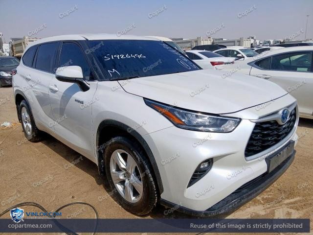 2023 TOYOTA HIGHLANDER – Lot 51926496 auction photo