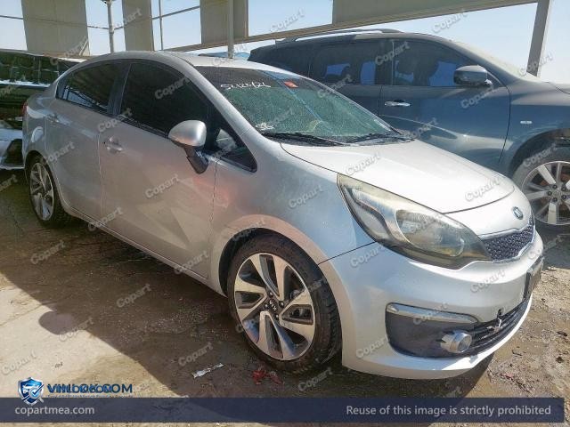 2016 KIA RIO – Lot 52120626 auction photo