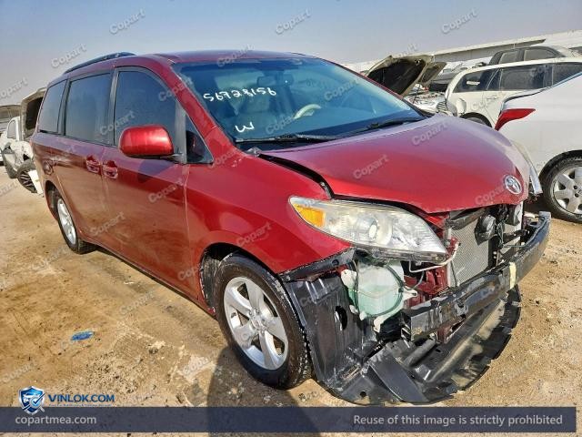 2014 TOYOTA SIENNA – Lot 56728156 auction photo