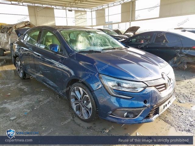 2018 RENAULT MAGANE – Lot 78007445 auction photo