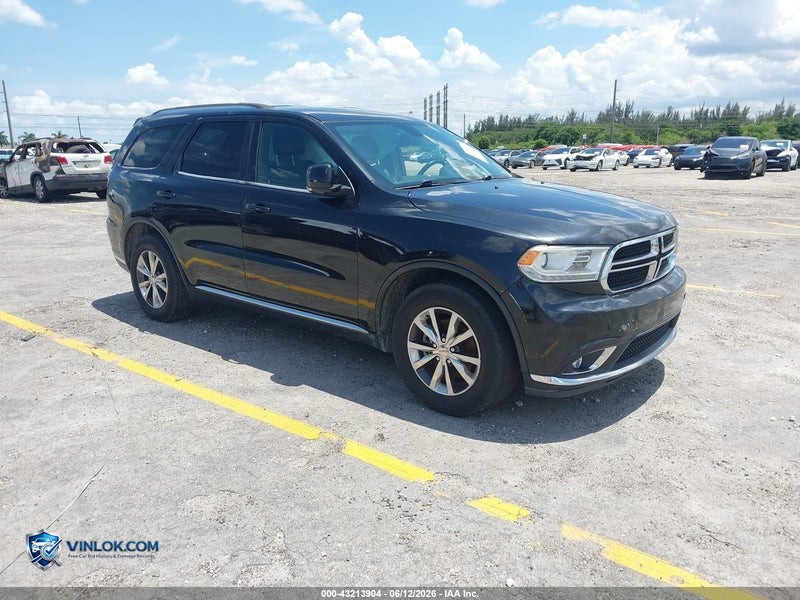 2016 DODGE DURANGO LIMITED – Lot 43213904 auction photo