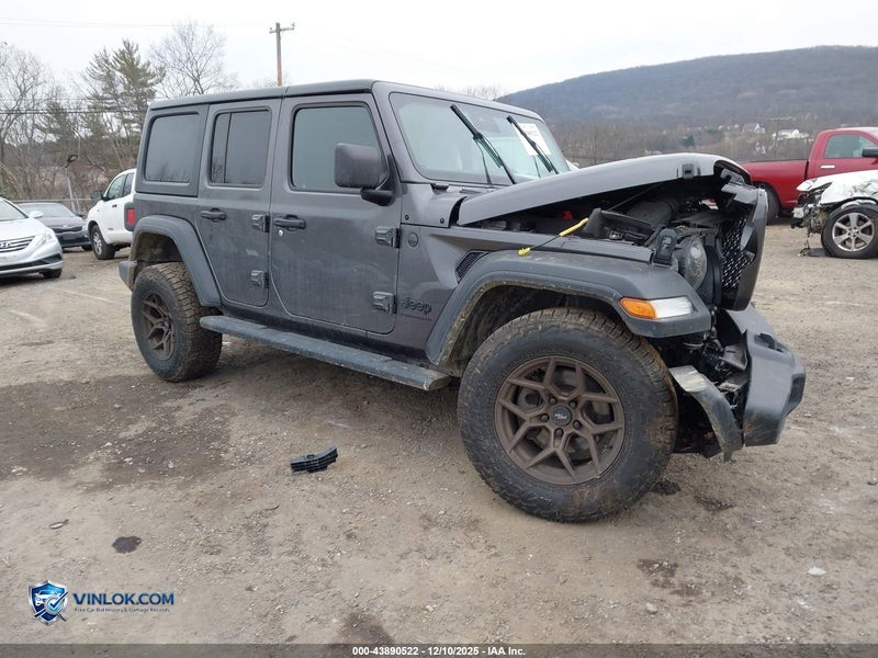 2024 JEEP WRANGLER 4-DOOR SPORT S 4X4 – Lot 43890522 auction photo