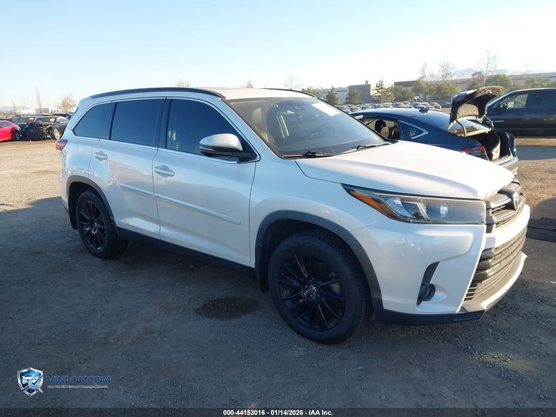 2019 TOYOTA HIGHLANDER SE – Lot 44153016 auction photo