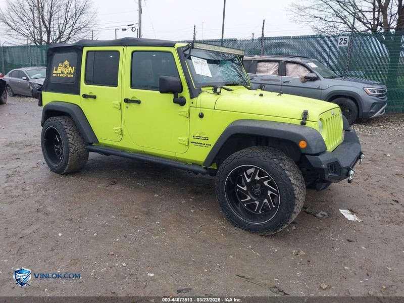 2016 JEEP WRANGLER UNLIMITED SPORT – Lot 44673513 auction photo