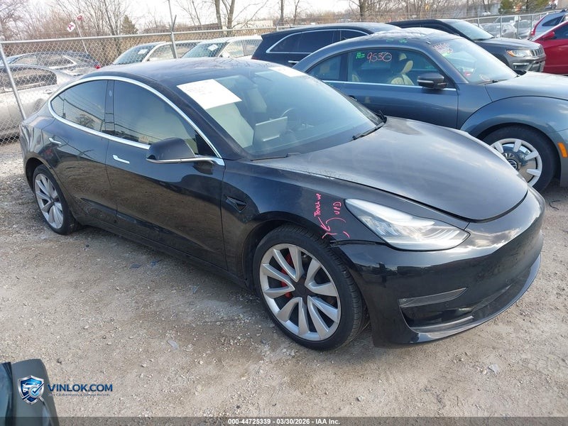 2018 TESLA MODEL 3 LONG RANGE/PERFORMANCE – Lot 44725339 auction photo