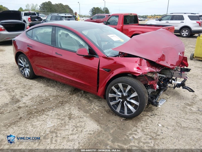2024 TESLA MODEL 3 LONG RANGE DUAL MOTOR ALL-WHEEL DRIVE – Lot 44802751 auction photo