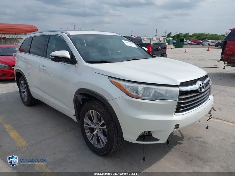 2015 TOYOTA HIGHLANDER XLE V6 – Lot 44901825 auction photo
