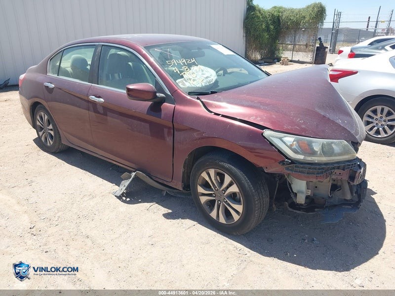 2013 HONDA ACCORD LX – Lot 44913601 auction photo