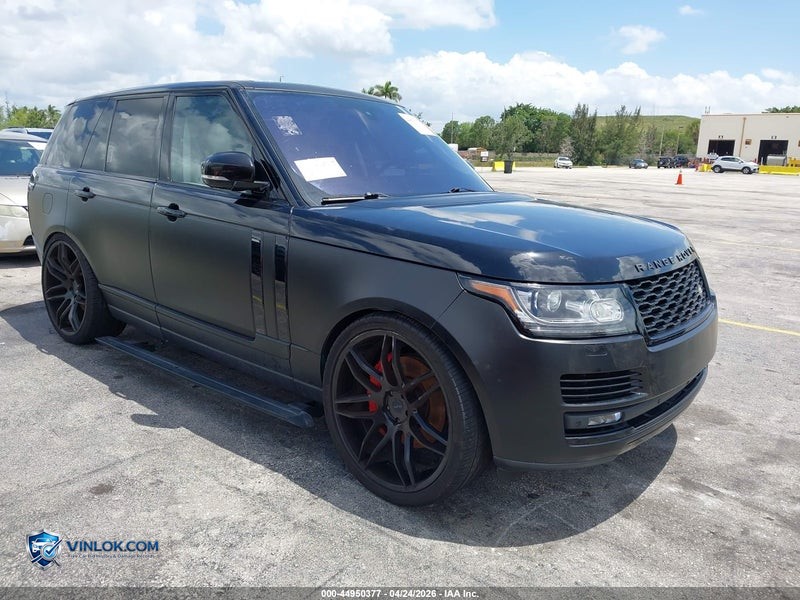 2016 LAND ROVER RANGE ROVER 3.0L V6 SUPERCHARGED HSE – Lot 44950377 auction photo