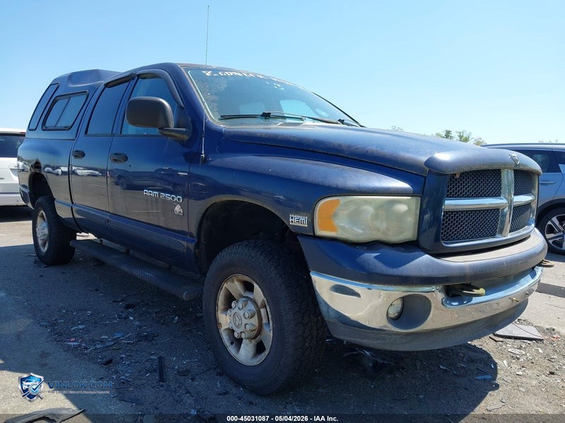 2003 DODGE RAM 2500 SLT/LARAMIE/ST – Lot 45031087 auction photo