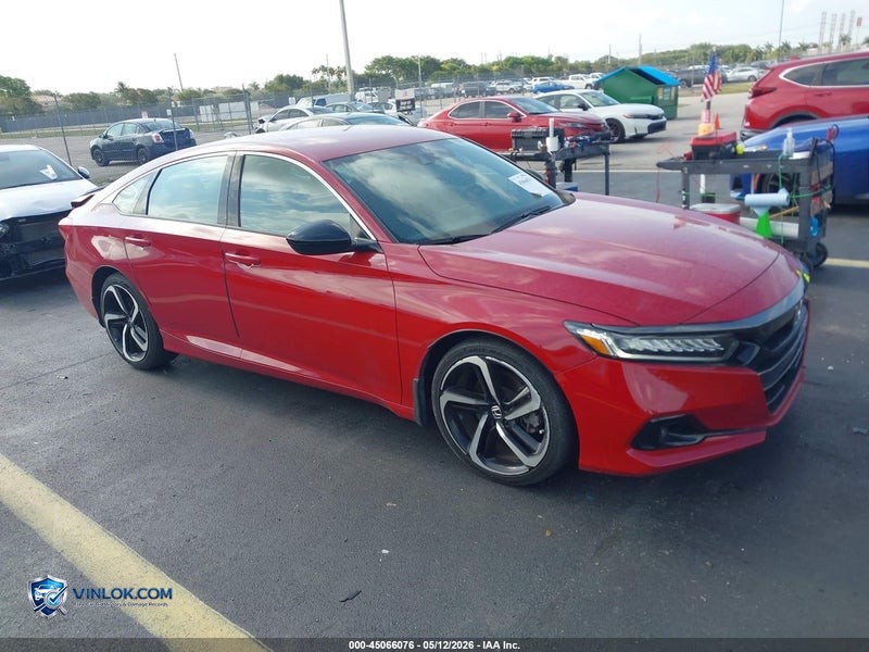 2022 HONDA ACCORD SPORT – Lot 45066076 auction photo