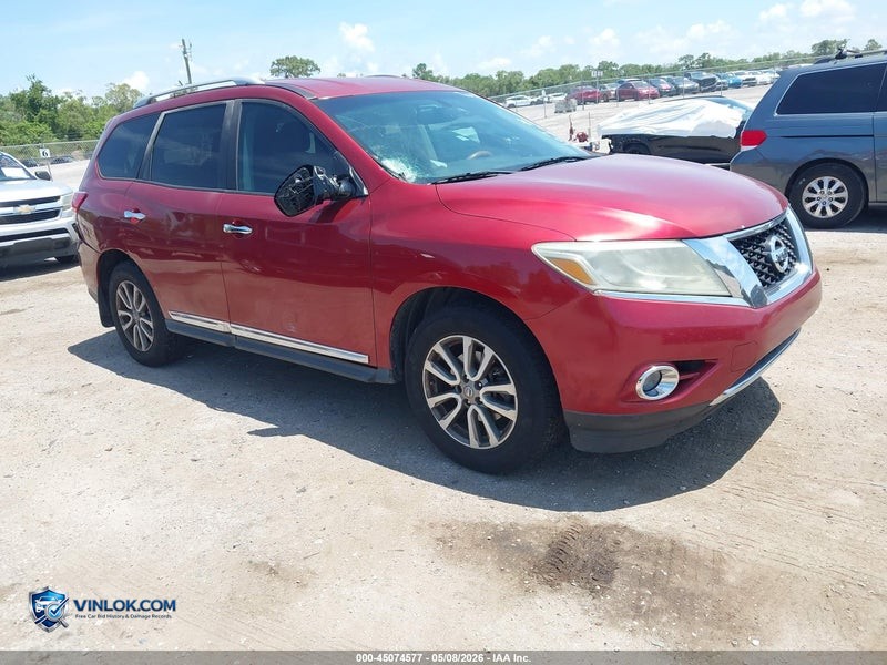 2013 NISSAN PATHFINDER SL – Lot 45074577 auction photo