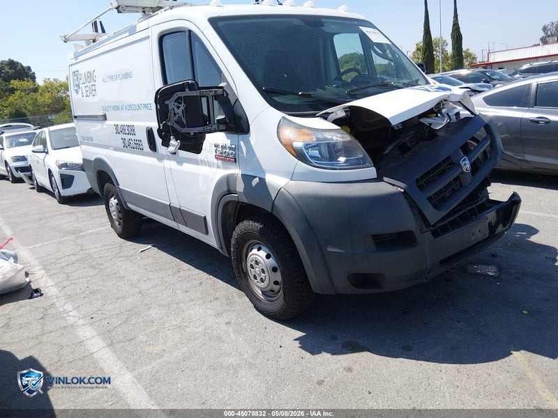 2018 RAM PROMASTER 1500 LOW ROOF 118 WB – Lot 45078832 auction photo