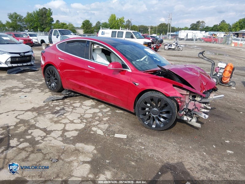 2018 TESLA MODEL 3 LONG RANGE/PERFORMANCE – Lot 45097426 auction photo