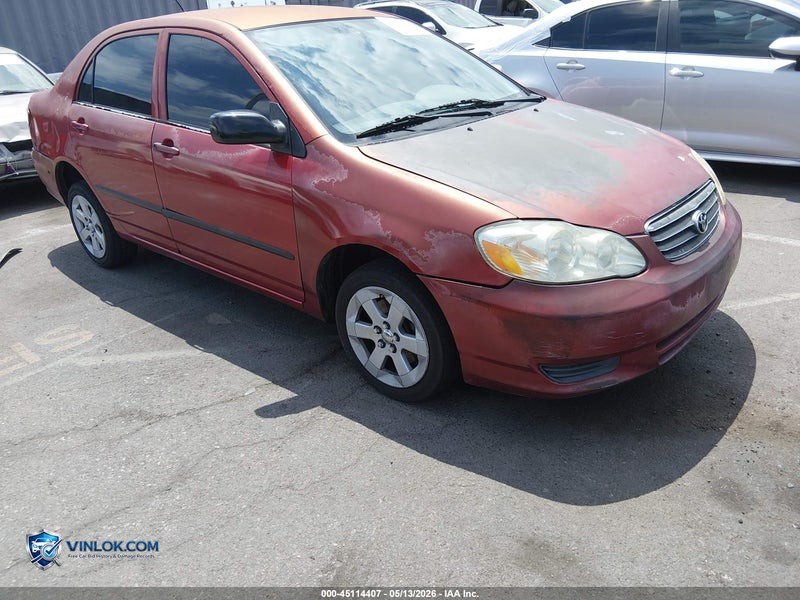 2003 TOYOTA COROLLA CE – Lot 45114407 auction photo